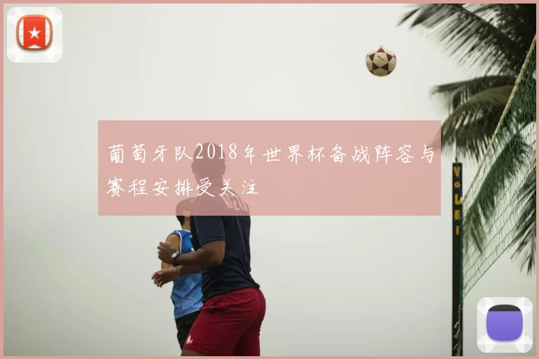 葡萄牙队2018年世界杯备战阵容与赛程安排受关注